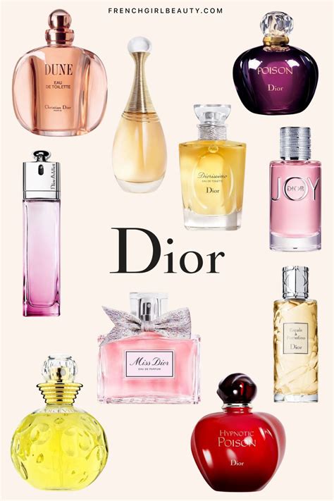 apa de parfum christian dior|christian dior perfumes list.